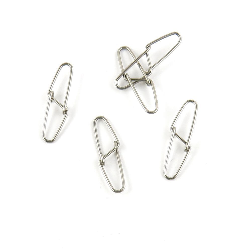 10 Pieces Fishing Swivel Double Snaps Test 70kg Cross Lock Peche Pivot Terminal Tackle