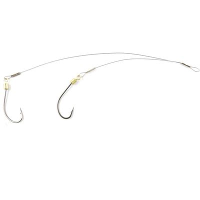 30 Pieces Fishing Swivel Test 18kg Sea Double Line Hooks Peche Pivot Terminal Tackle