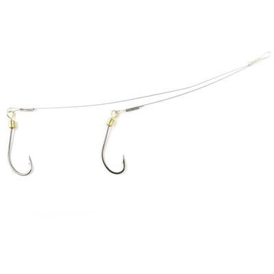 30 pieces Fishing Swivel Test 18kg Sea Double Line Hooks Peche Pivot Terminal Tackle