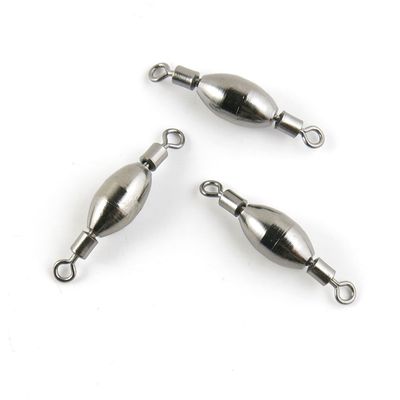 80 pieces Fishing Swivel Rolling Copper Weight Cross Lock Peche Pivot Terminal Tackle