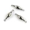 80 pieces Fishing Swivel Rolling Copper Weight Cross Lock Peche Pivot Terminal Tackle view 1