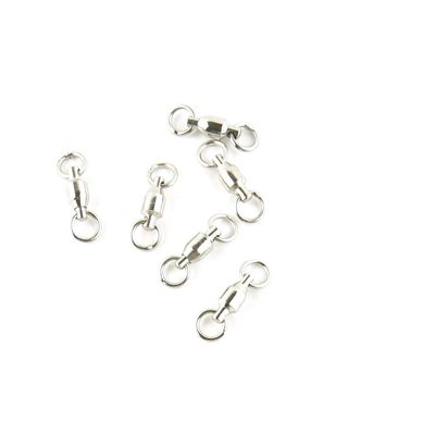 80 pieces Fishing Swivel Ball Bearing Rolling Ring Test 50kg Peche Pivot Terminal Tackle
