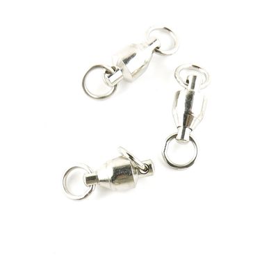 30 pieces Fishing Swivel Ball Bearing Rolling Ring Test 160kg Peche Pivot Terminal Tackle