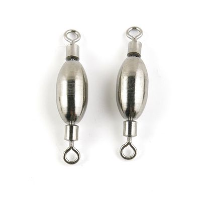 50 pieces Fishing Swivel Rolling Copper Weight Cross Lock Peche Pivot Terminal Tackle