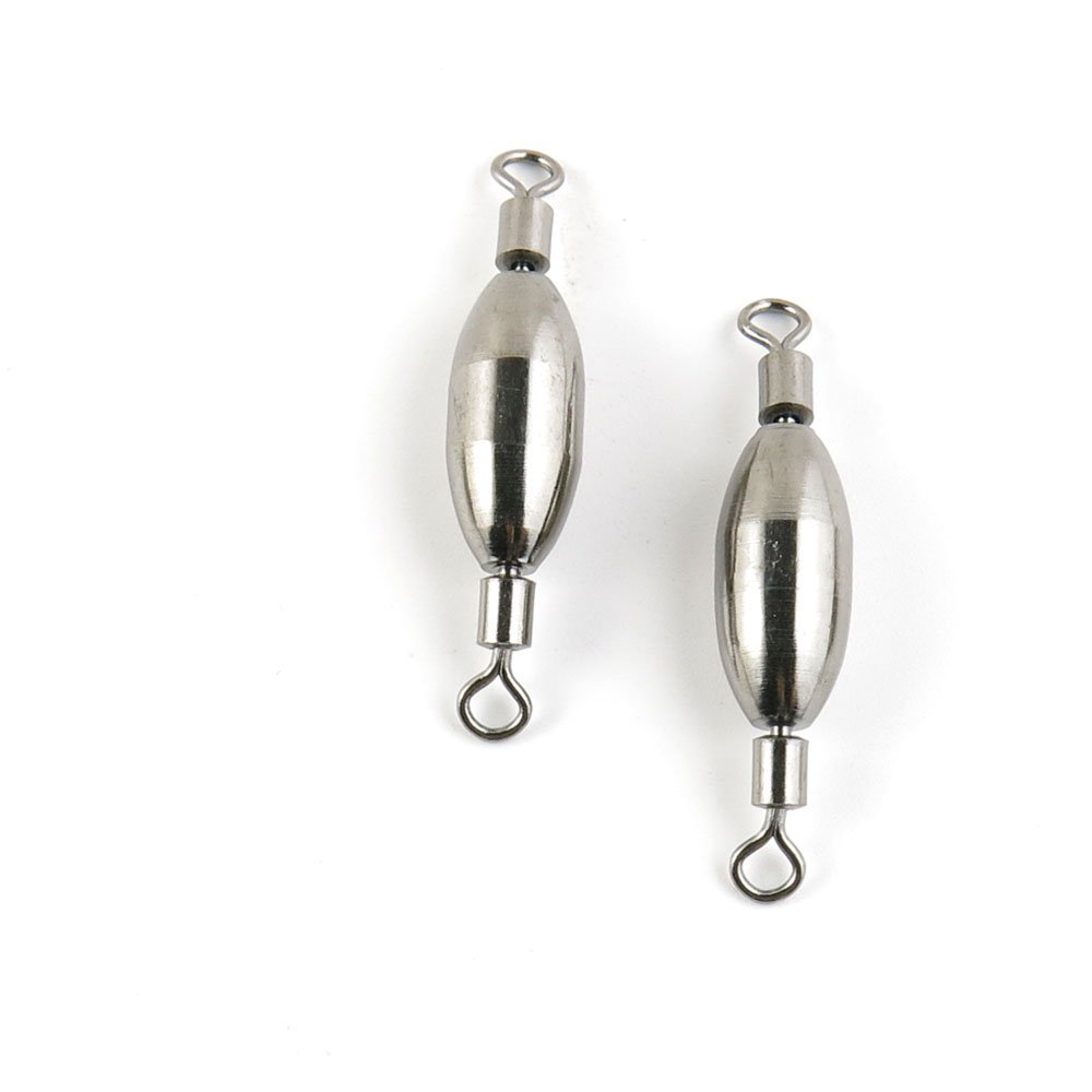 40 pieces Fishing Swivel Rolling Copper Weight Cross Lock Peche Pivot Terminal Tackle