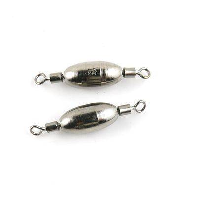 30 pieces Fishing Swivel Rolling Copper Weight Cross Lock Peche Pivot Terminal Tackle