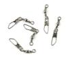 10 pieces Fishing Swivel Snap Rolling Test 20kg Cross Lock Peche Pivot Terminal Tackle view 1