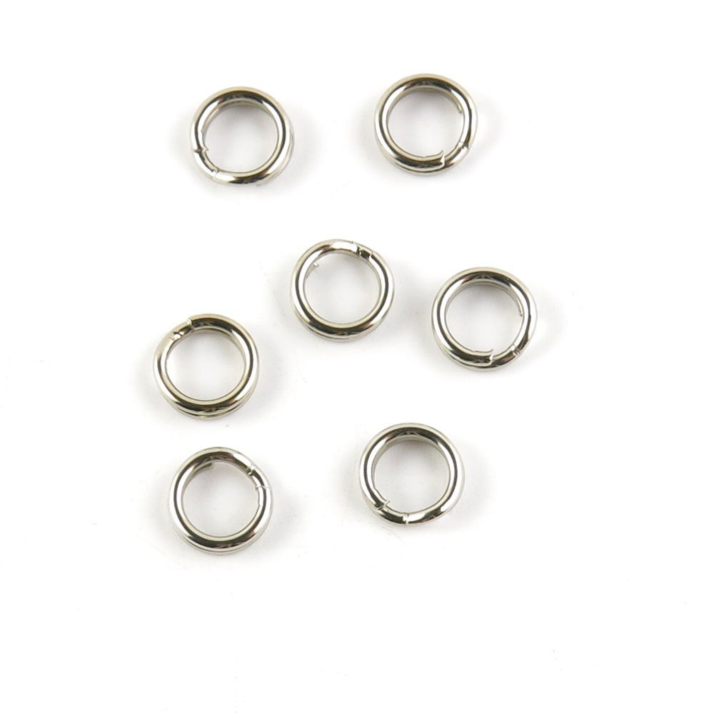490 pieces Fishing Swivel Split Ring 6.5MM Peche Pivot Terminal Tackle