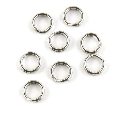 10 pieces Fishing Swivel Split Ring 8.2MM Peche Pivot Terminal Tackle