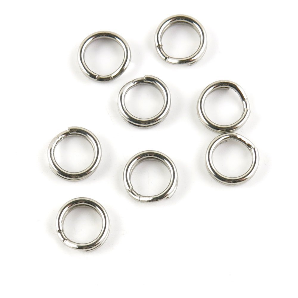 10 pieces Fishing Swivel Split Ring 8.2MM Peche Pivot Terminal Tackle