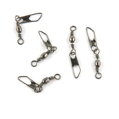 350 pieces Fishing Swivel Snap Rolling Test 12kg Cross Lock Peche Pivot Terminal Tackle