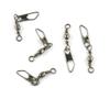 350 pieces Fishing Swivel Snap Rolling Test 12kg Cross Lock Peche Pivot Terminal Tackle view 1