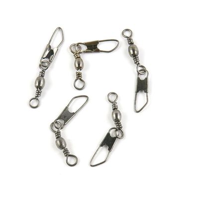 10 pieces Fishing Swivel Snap Rolling Test 12kg Cross Lock Peche Pivot Terminal Tackle