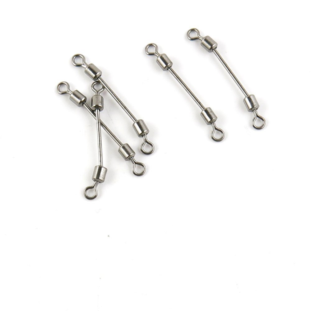 10 pieces Fishing Swivel Lead Sheet 11MM Cross Lock Peche Pivot Terminal Tackle