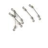 10 pieces Fishing Swivel Lead Sheet 11MM Cross Lock Peche Pivot Terminal Tackle view 1