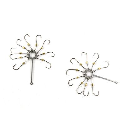 20 pieces Fishing Swivel Tray Plate Hooks 4# Peche Pivot Terminal Tackle