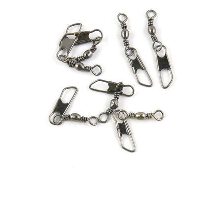 570 pieces Fishing Swivel Snap Rolling Test 8kg Cross Lock Peche Pivot Terminal Tackle