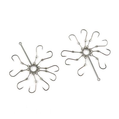 20 pieces Fishing Swivel Tray Plate Hooks 6# Peche Pivot Terminal Tackle