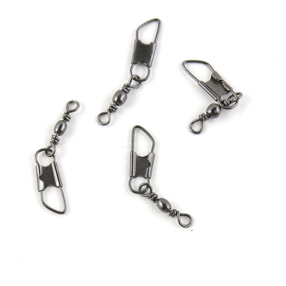 480 pieces Fishing Swivel Snap Rolling Test 5kg Cross Lock Peche Pivot Terminal Tackle