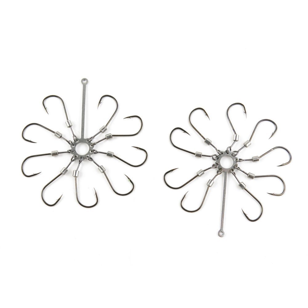 10 pieces Fishing Swivel Tray Plate Hooks 10# Peche Pivot Terminal Tackle