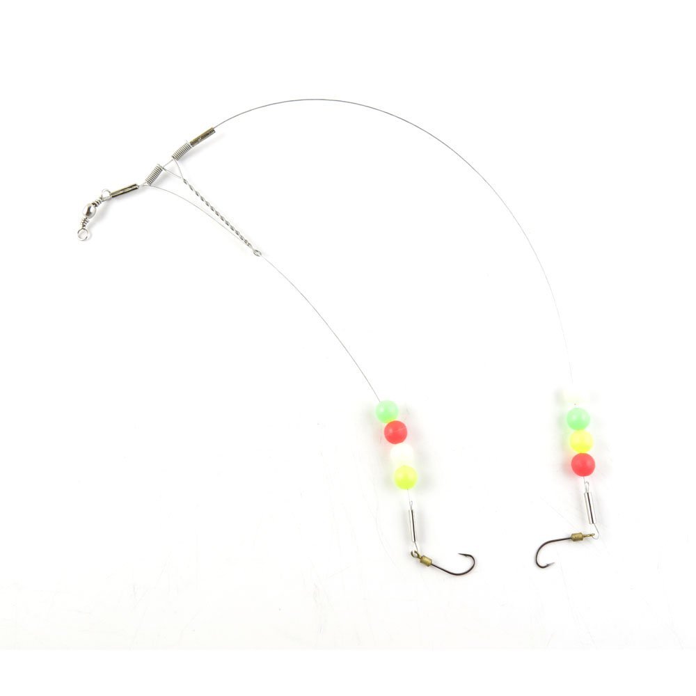 20 pieces Fishing Swivel Wire Rig Hooks Floating Luminous 10# Peche Pivot Terminal Tackle