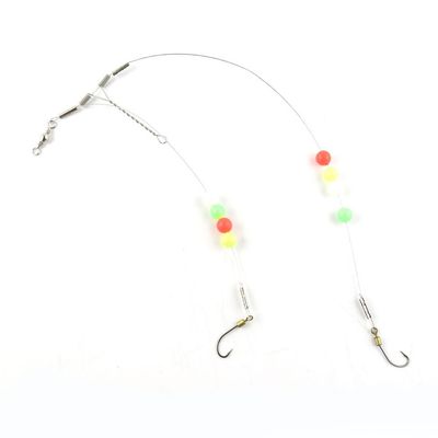 20 pieces Fishing Swivel Wire Rig Hooks Floating Luminous #12 Peche Pivot Terminal Tackle