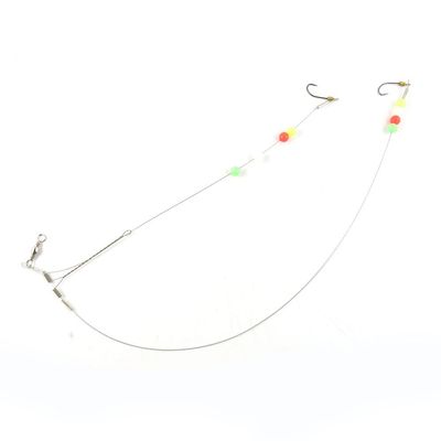 20 pieces Fishing Swivel Wire Rig Hooks Floating Luminous #14 Peche Pivot Terminal Tackle