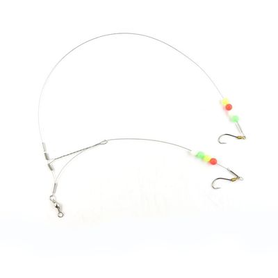 20 pieces Fishing Swivel Wire Rig Hooks Floating Luminous 16# Peche Pivot Terminal Tackle