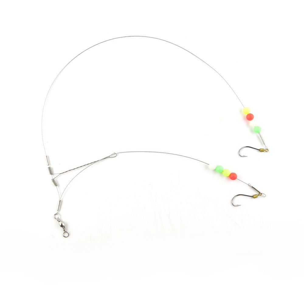 20 pieces Fishing Swivel Wire Rig Hooks Floating Luminous 16# Peche Pivot Terminal Tackle