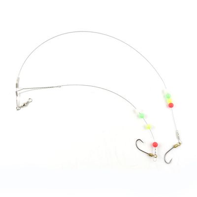 20 pieces Fishing Swivel Wire Rig Hooks Floating Luminous 18# Peche Pivot Terminal Tackle