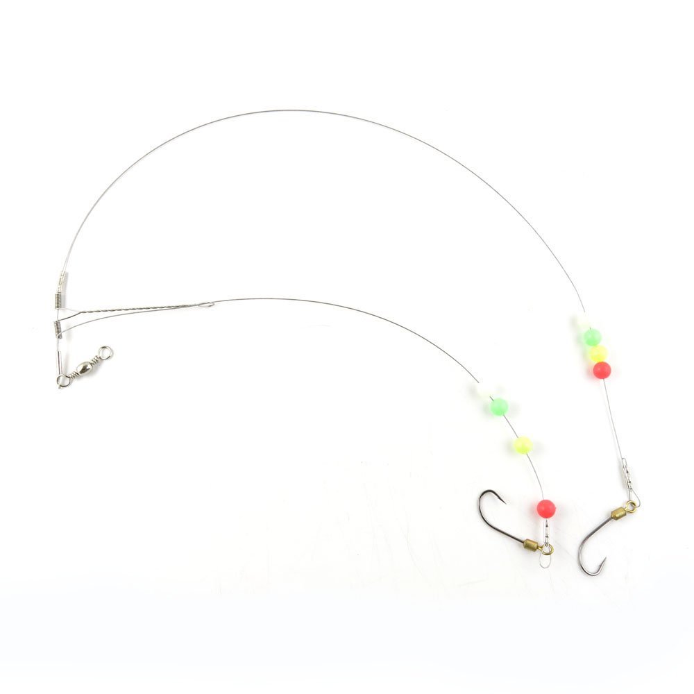 20 pieces Fishing Swivel Wire Rig Hooks Floating Luminous 18# Peche Pivot Terminal Tackle