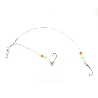 10 pieces Fishing Swivel Wire Rig Hooks Floating Luminous 20# Peche Pivot Terminal Tackle