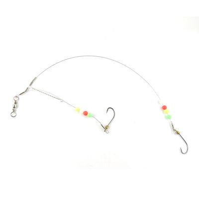 20 pieces Fishing Swivel Wire Rig Hooks Floating Luminous 20# Peche Pivot Terminal Tackle