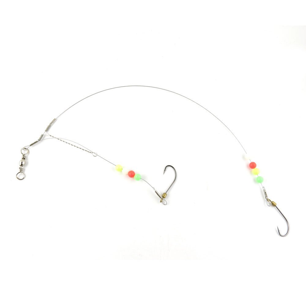 20 pieces Fishing Swivel Wire Rig Hooks Floating Luminous 20# Peche Pivot Terminal Tackle