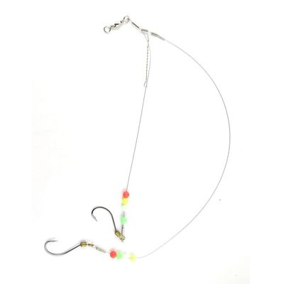 20 pieces Fishing Swivel Wire Rig Hooks Floating Luminous 24# Peche Pivot Terminal Tackle