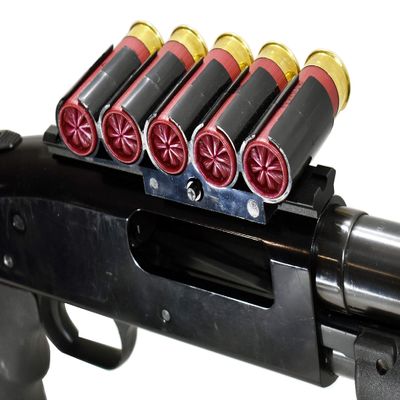 Mossberg 500 & 590 Shell Holder Shells Carrier Hunting Accessory Holder 12 Gauge Tactical Shell Pouch Ammo Shell Round slug Carrier Reload Adapter Target Range Gear.