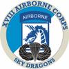 18th Airborne Corps with Jump Wings 11.75 Inch Decal view 1