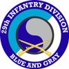 29th Infantry Division with Crossed Rifles 5.5 Inch Decal view 1