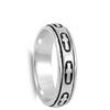 Men's Christian Spinner Cross Ring New .925 Sterling Silver Band Size 10 view 3