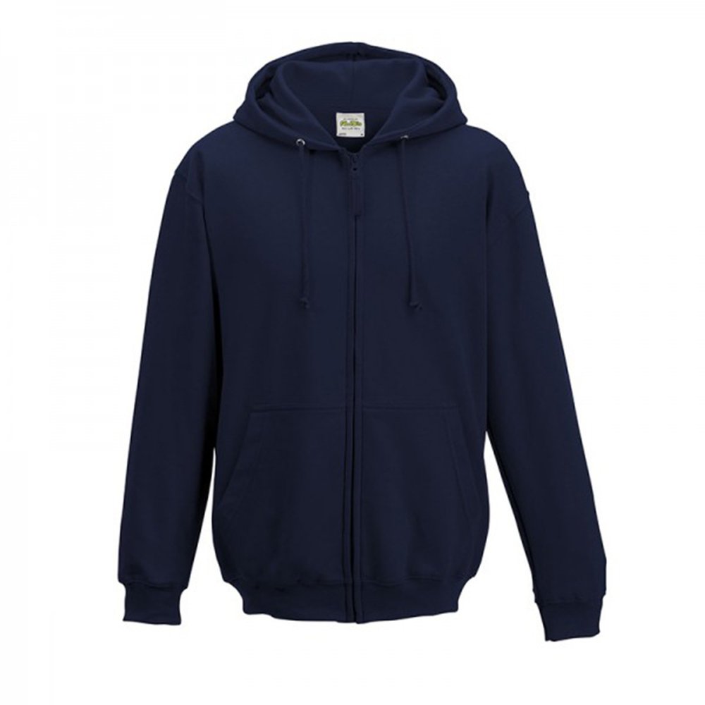 Awdis Plain Mens Hooded Sweatshirt/Hoodie/Zoodie (4XL) (New French Navy)