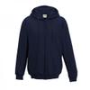 Awdis Plain Mens Hooded Sweatshirt/Hoodie/Zoodie (4XL) (New French Navy) view 1