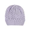 Hudson Baby Unisex Baby Knit Cuffed Beanie 3pk, Lilac Cream, Youth view 4
