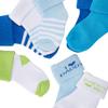 Luvable Friends baby boys Newborn and Terry Socks, Blue Daddy, 0-6 Months US view 2