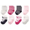 Luvable Friends baby boys Newborn and Terry Socks, Stripe Ballet, 0-6 Months US view 1
