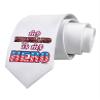 TOOLOUD My Husband is My Hero - Armed Forces Printed White Neck Tie view 1
