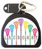Zumoe Lacrosse 7 Standing Sticks Retainer and Mouthguard Case with Carabiner, Durable Dental Case for Sports, Teeth Aligner Retainer Holder for Travel and Protection, Ideal for Secure Storage - Black view 1