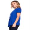 12 Ami Basic Solid Short Sleeve Open Front Cardigan Royal Blue Small view 3