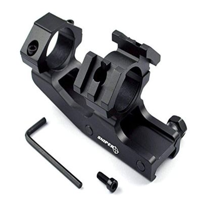 Sniper PT-25EX210 1" Cantilever Scope Mount Angled Top Rails for Accessories, Fits 21mm Picatinny Base