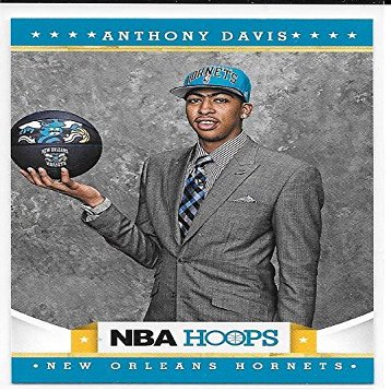 Anthony Davis 2012-13 NBA Hoops New Orleans Hornets Rookie Card #275