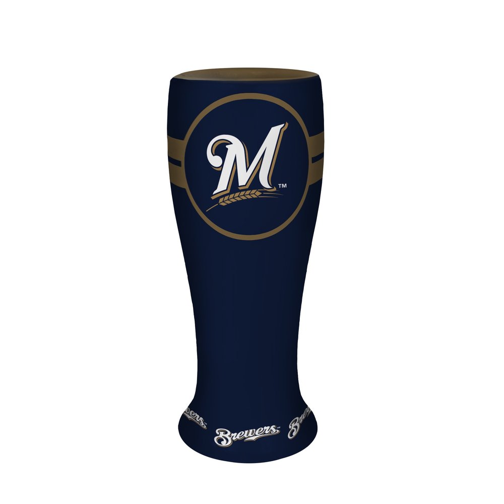 Boelter Brands MLB Milwaukee Brewers Collectible Ceramic Pilsner, 2.5-Ounce